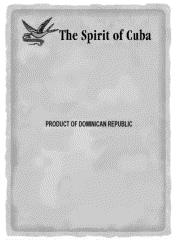 THE SPIRIT OF CUBA LABEL DESIGN